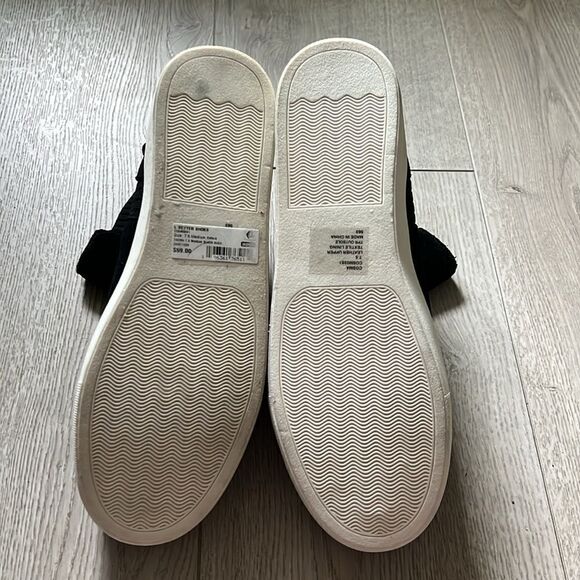 Like New Steve Madden leather suede black slip on booties 7.5 - Picture 7 of 8